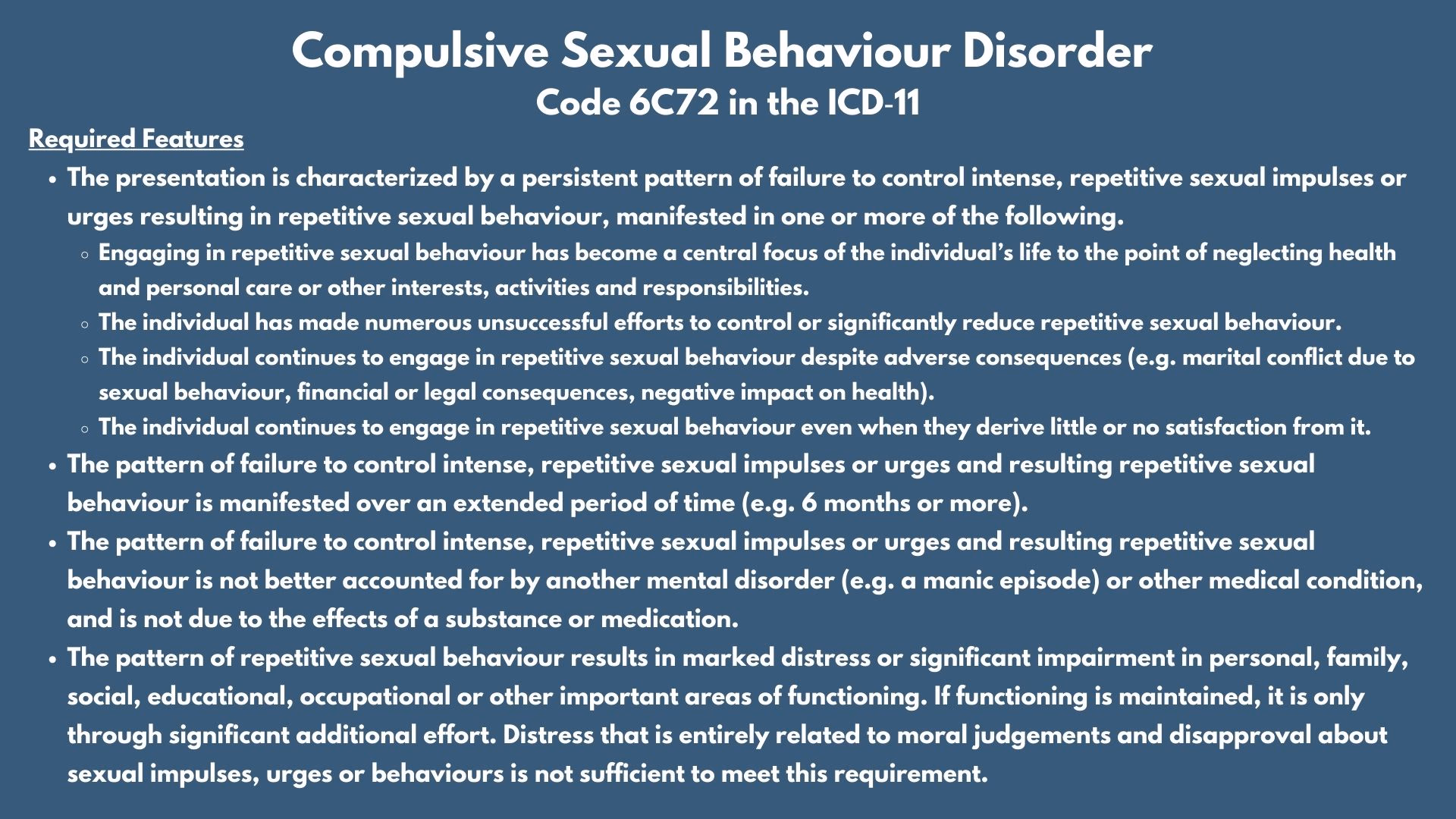 Sex Addiction diagnosis